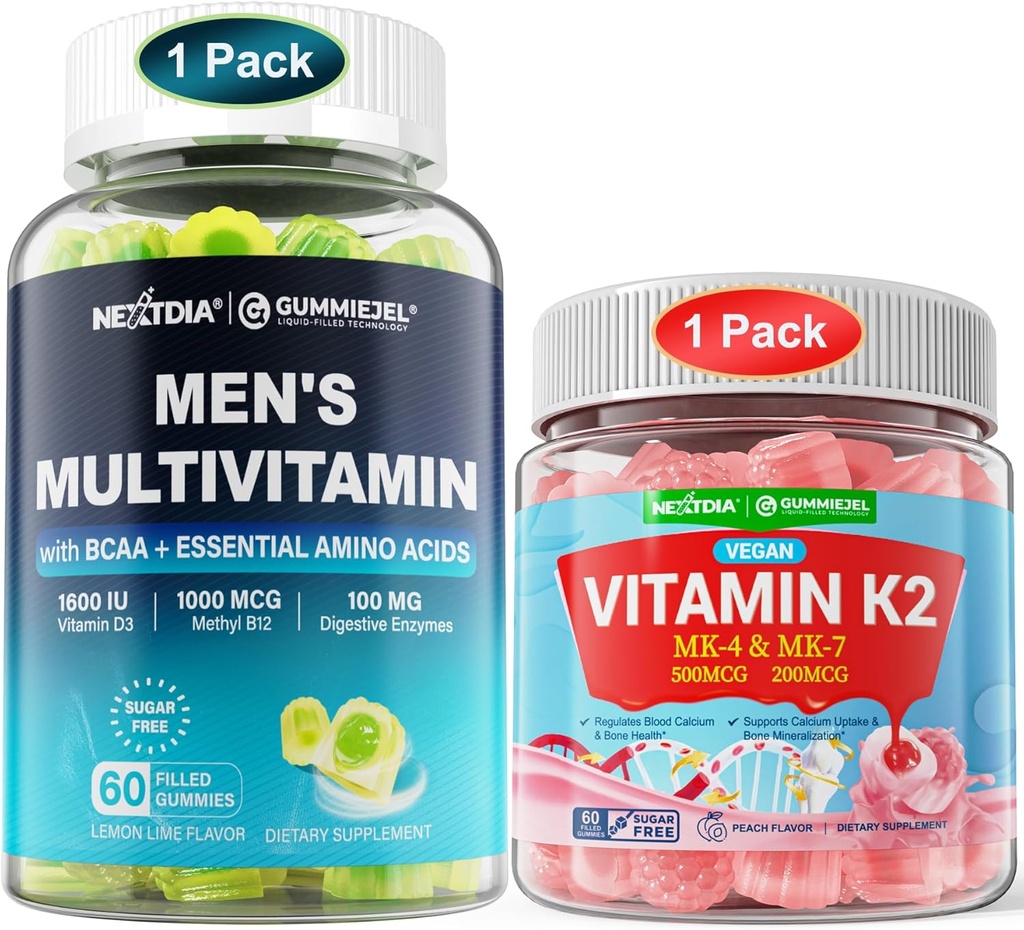 Bundle: Multivitamínico metilado para hombres Gummies & vitamina K2 Gummies