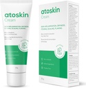 Atoskin Eczema Cream, Psoriasis " Folliculitis Soothing Lotion, For Drying, Itching and Dermatitis Irritation, Gentle Moisturizer Para adultos " Niños con manteca de karité " Sweet Almond Oil (1.01 Oz)