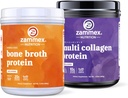 Zammex Beef Bone Broth Protein Powder 20g Protein y Multi Collagen Peptides Protein Powder Desflavorado