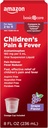 Cuidado básico Dolor y fiebre infantil, Acetaminofeno 160 mg por 5 ml Suspensión oral, Sabor de uva, 8 fl oz