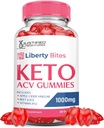 Justified Laboratories Liberty Bites Keto ACV Gummies Advanced Formula 1000MG Libertybites Keto Gummies Apple Cider Vinegar Formulado con Pomegranate Beet Juice Powder B12 Vegan Non GMO 60 Gummys