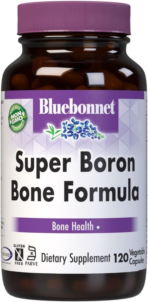 BlueBonnet Super Boron Bone Formula Vegetarian Capsules, 120 Conde
