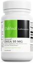 DAVINCI Laboratorios Micronizados DHEA 10mg - Ayuda a apoyar el envejecimiento saludable, equilibrio hormonal, salud cerebral, función tiroidea > Más - Vegetariano, libre de gluten - 90 cápsulas