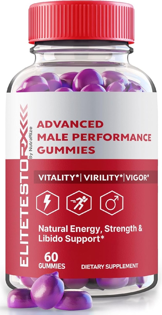 Elite Testo Rx Gummies, All Natural Male Formula, Suplemento Premium para Hombres, EliteTesto Rx Pills for General Health, Elite TestoRx Gummy s, Official EliteTestoRx Reseñas (60 Gummies)