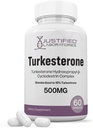 Laboratorios Justificados Turkesterone 500mg 10% Estándarizado Naturalmente Aumentar resistencia Fuerza 60 cápsulas