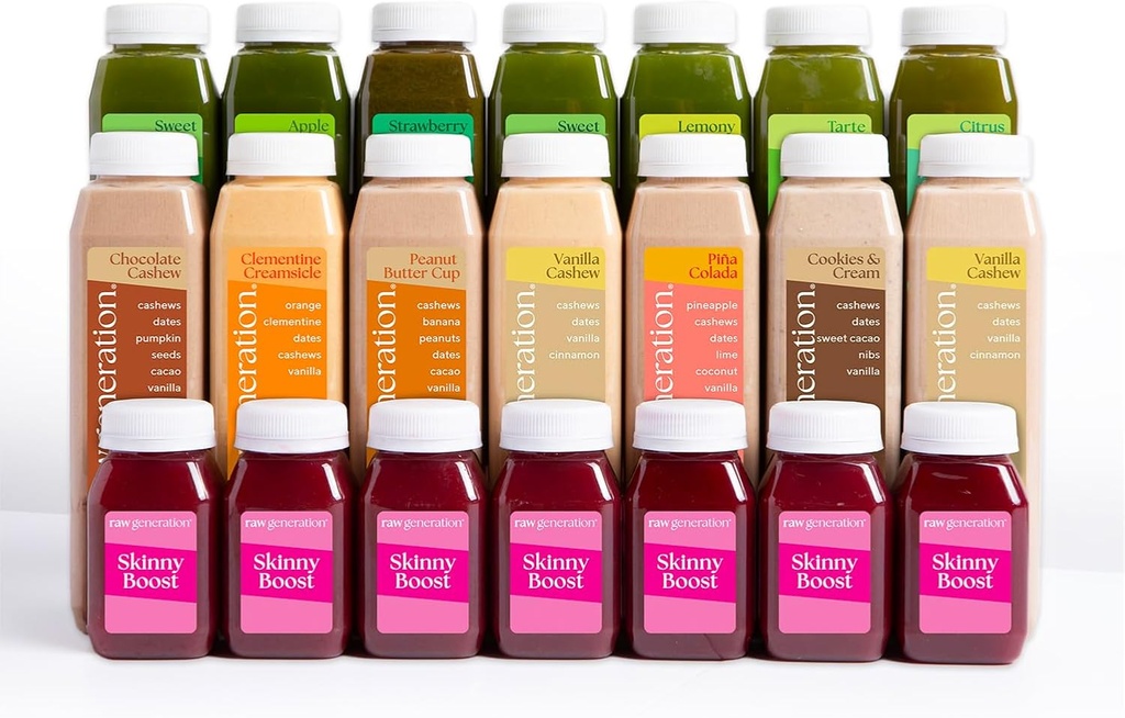 Raw Generation 7-Day Maintenance Program - Post-Cleanse Weight Management System TEN Natural Gut Detox TENIDO Apoyo sostenible a los resultados de limpieza