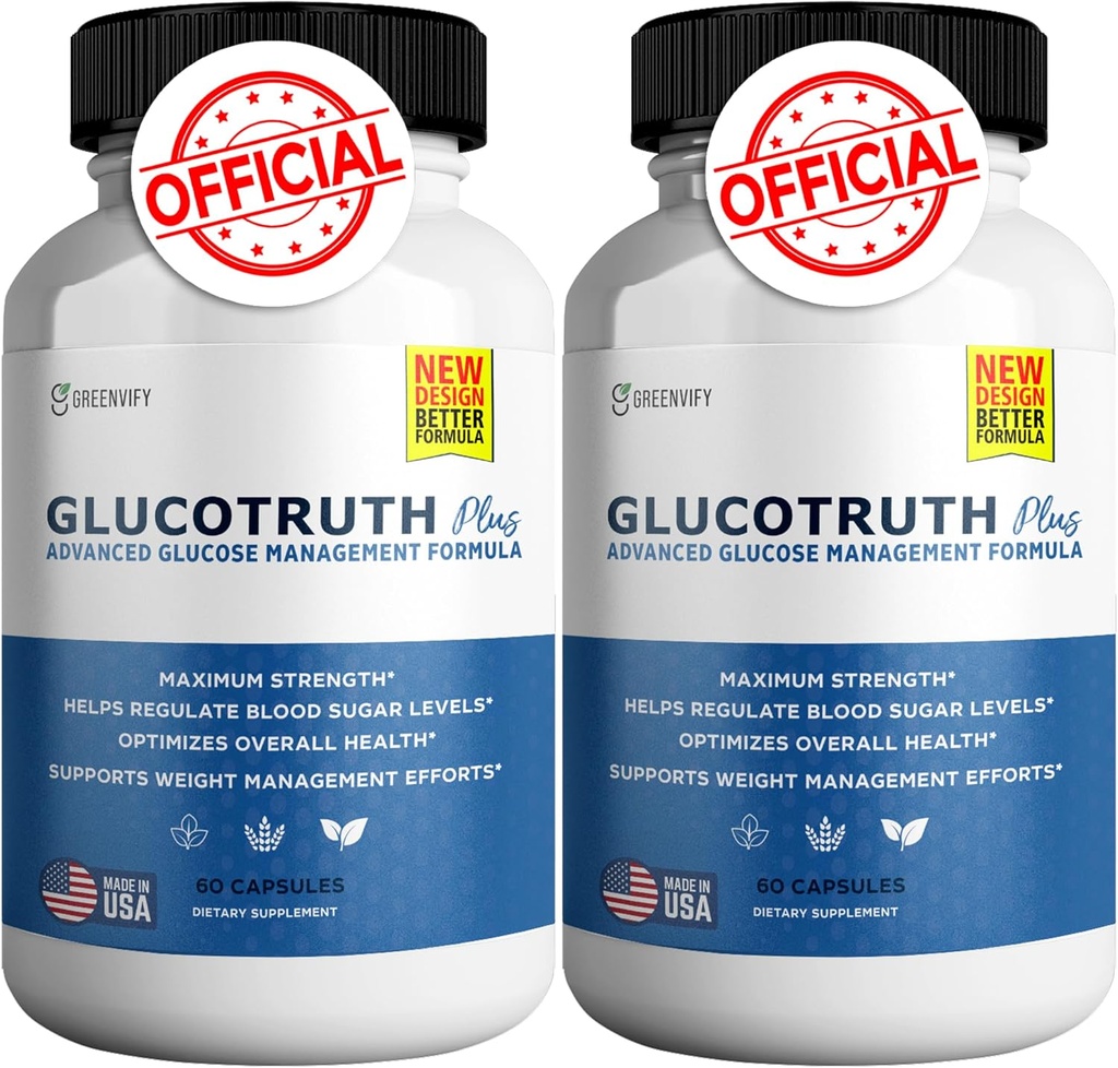 GlucoTruth Plus Avanzado con vitaminas Minerales Magnesio Vitamina C Vitamina E Zinc Banaba Hoja (2)