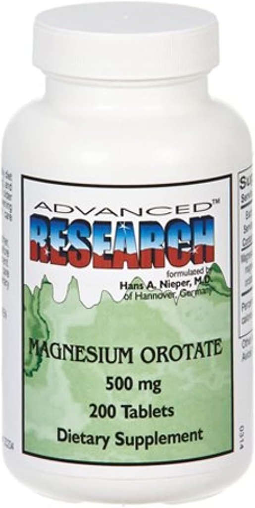 Dr. Hans Nieper Magnesium Orotate Tablets, 500 Mg, 200 Conde