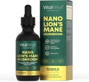 Nano Lion's Mane Mushroom Tintura - Absorción rápida y máxima Cerebro &amp; Apoyo inmunitario Extracto líquido orgánico para la memoria natural, enfoque &amp; claridad