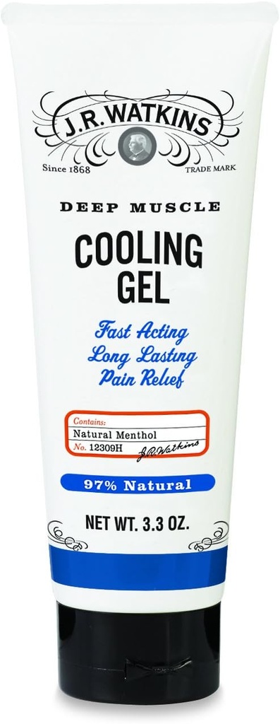 J.R. Watkins Deep Muscle Cooling Gel, Default, 3.3 Ounce