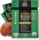 Ultimate Reishi Mushroom Fórmula – 30 Serviciones –100% Puro, Premium y Orgánico Reishi Extract and Spores Powder - Ganoderma Lucidum, Lingzhi - High Potency Powder (30 Grams)