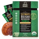 Ultimate Reishi Mushroom Fórmula – 30 Serviciones –100% Puro, Premium y Orgánico Reishi Extract and Spores Powder - Ganoderma Lucidum, Lingzhi - High Potency Powder (30 Grams)
