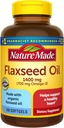 Aceite de Flaxseed 1400 mg Softgels, 100 Cuenta para la Salud del Corazón