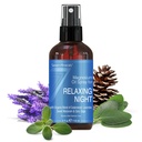 Siete Minerales Relajando la Noche Espray de Magnesio, Powerful Organic Blend of Essential Oils (Cedarwood, Lavendar, Sweet Marjoram, " Clary Sage) 4 fl oz