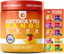 Keppi Keto Hydration Electrolytes - Mango - Electrolyte Powder no Sugar - Sips Like Sunshine - Keto Electrolytes Powder - Electrolytes Sugar Gratis - Electrolyte Powder