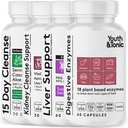 Jóvenes " Tonic Liver Support, Kidney " Colon Cleanse and Digestive Enzymes Pills for Digestive and Renal Systems Health