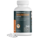 Bronson Magnesium 500 MG soporta Bone &amp; Muscle Health & Nervous System Support - Non-GMO, 240 Tablets vegetarianos