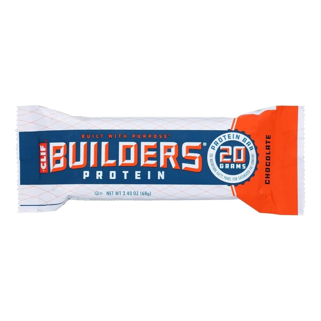 Clif Bar Builder's Bar Chocolate - 2.4 oz (12) (1 caso)