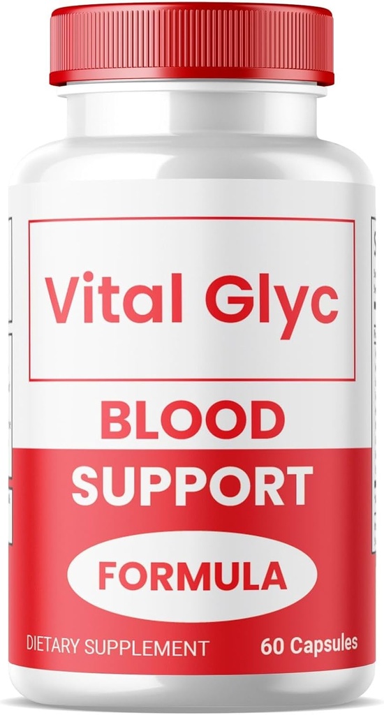 (1 Pack) Vital Glyc Capsules - Official Blood Support Fórmula, Vital Glyc Blood Vessel Cleaner, Vital Glyc Glyco Optimizer Pills, soporta salud general y bienestar, Vital Glyc Powder (60 cápsulas)
