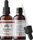 Burdock Tincture, Extracto de Burdock orgánico de raíz seca (Arctium Lappa) gotas de Burdock, no GMO en Glice vegetal orgánico presidida Glicerina 2 oz, 670 mg