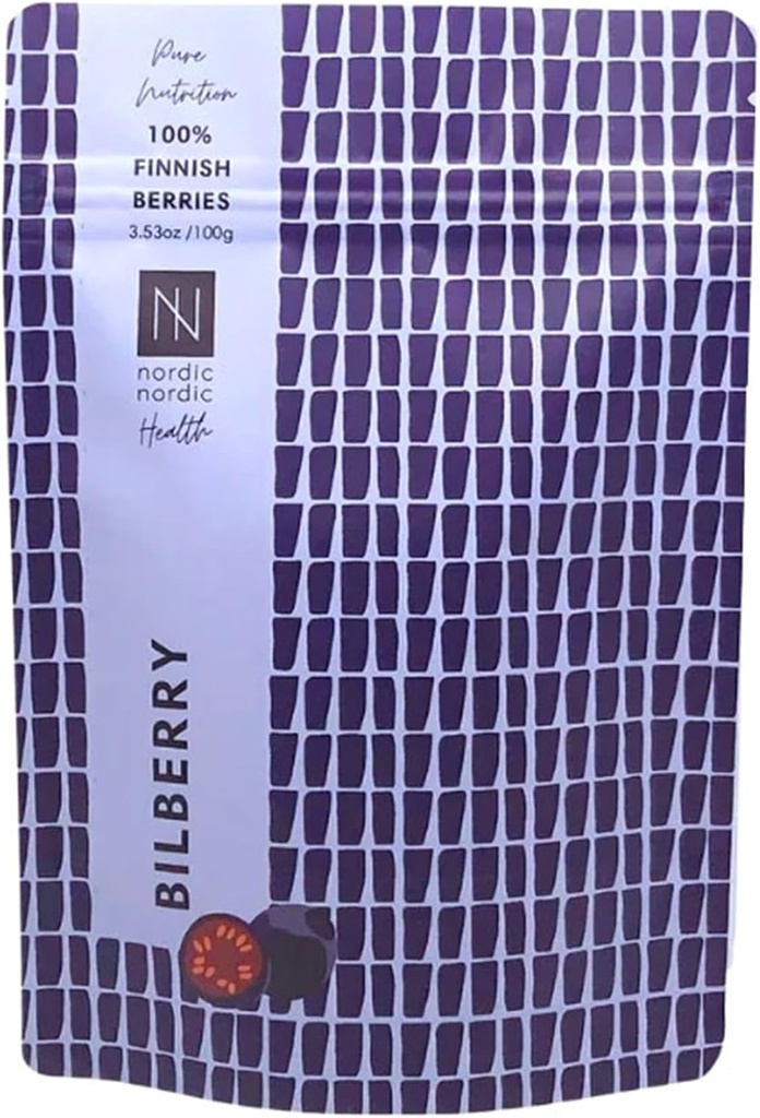 Bilberry Powder, potente antioxidante Superfood (100 gramos)