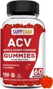 Ganchos de vinagre de manzana vegano con la madre, 500 mg 60 servidumbres - ACV Gummies for Natural Detox &amp; Cleanse Immune System, Digestión - Alternativa a las cápsulas de vinagre de manzana