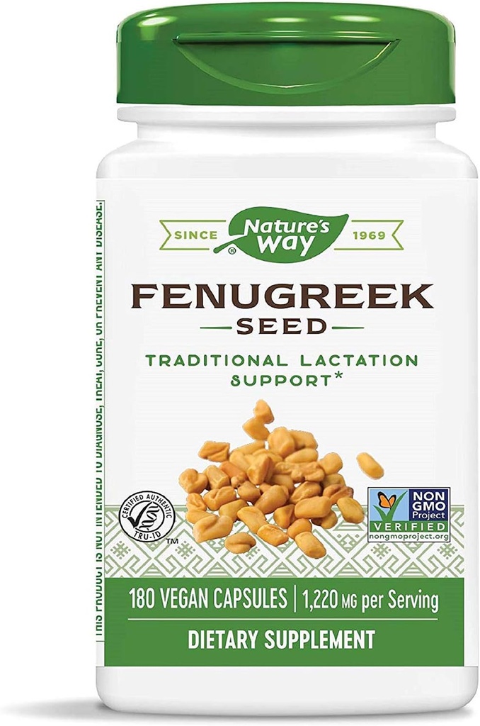 Camino de la Naturaleza Semilla Fenugreek 610 mg, 180 cápsulas