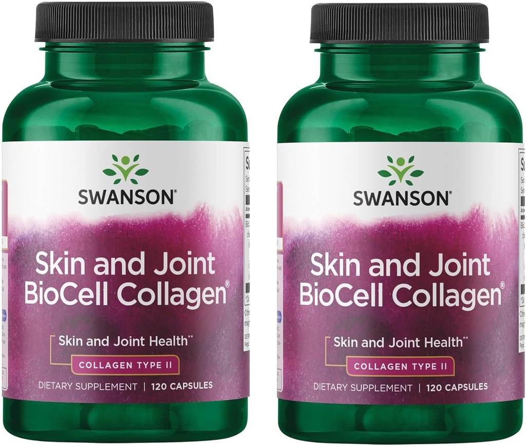 Swanson Chicken Sternum Cartilage - Collagen Tipo II 500mg 200 cápsulas (2 Pack)