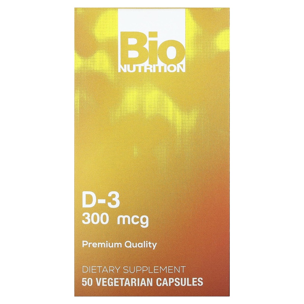 Bio Nutrition D3 12000 Iu Vegi-Caps, 50 Condes
