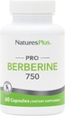 Natures Plus PRO Berberine 750 mg - 60 cápsulas - Soportes Metabolismo saludable - No GMO, Vegan &amp; Gluten Gratis - 30 piezas
