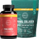 Primal Harvest Multivitamin &amp; Collagen Powder Suplementos para Mujeres, Bundle