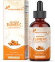 Naturments Turmeric Curcumin Liquid: Certified Organic Turmeric Curcumin with Ginger & Black Pepper- Joint Support, Immune &amp; Digestive Support, Graceful Aging - 2 Fl Oz