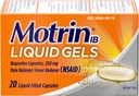 Motrin IB 200mg Líquidos Gels - 20 ct, Pack de 3