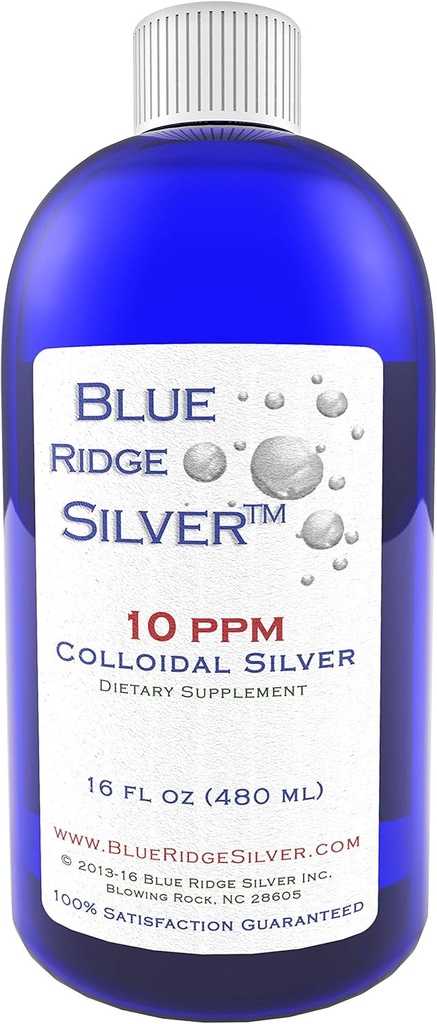 10 ppm 16 oz Colloidal Silver Natural Immune Support Health Supplement