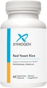 XYMOGEN Red Yeast Rice - Non-GMO Red Yeast Rice Supplement to Help Maintain Ya Healthy Blood Lipid + Cholesterol Levels - Cardiovascular Support - Tested Citrinin-Free (60 cápsulas)