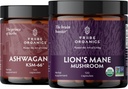 TRIBE ORGANICS NOOTROPIC Duo - KSM66 Ashwagandha + Organic Lion's Mane - Beyond Focus, Mind Awareness and Mind Health