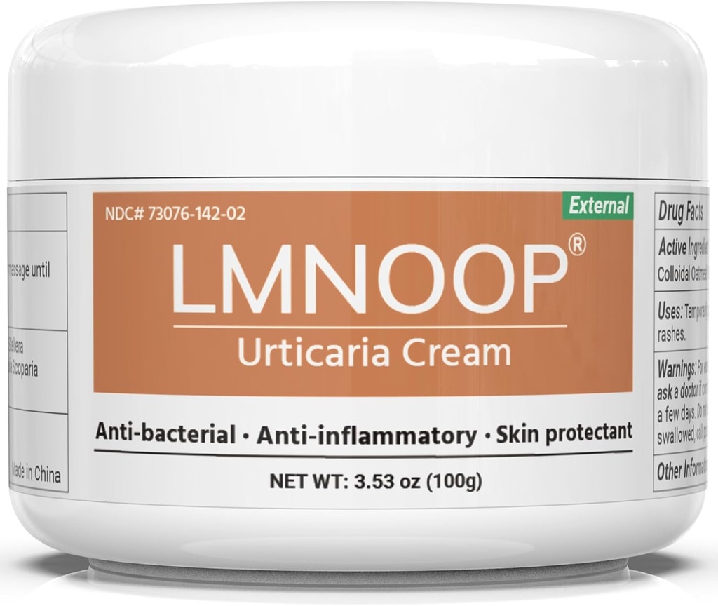 Urticaria Cream, Hives Relief Advanced Formula for Itching, Redness, Pimples, Rashes, Edema y otros síntomas de la piel