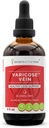 Secrets of the Tribe Varicose Vein Alcohol-Free, Glycerite Butcher's Broom, Horse Chestnut, Bilberry, Cayenne, Gotu Kola, Grape. Tintura, Extracto Herbal Legs saludables Soporte 4 OZ