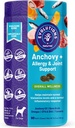 Evoluciones de NaturVet Anchovy + Alergía &amp; Soporte Conjunto 90ct Mandíbulas suaves para perros - Aceite de Anchovy, Broth de Hueso - Ayuda a mantener niveles normales de histamina - Ayuda a soportar la respuesta inflamatoria normal