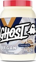 GHOST Vegan Protein Powder, Cinnabon - 2lb, 20g de Proteína - Pumpkin Proteína orgánica de base vegetal - ­Post Workout " Nutrition Shakes, Smoothies, " Baking - Soy " Gluten-Free