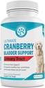 Wanderfound Pets Ultimate Cranberry Bladder UTI Support Supplement for Dogs - Dog Urinary Tract Incontinence Formula with Cordyceps Mushroom - Bacon &amp; Liver Flavor - 90 Chewable Tablets