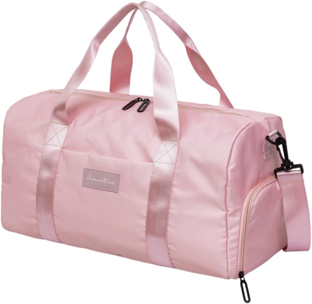 Bolsa de gimnasia para mujeres con ropa de cama y bolsillo húmedo ← Pequeña bolsa de gimnasia durable ligera con cita motivacional y diseños gráficos latitud ideal para el ejercicio y las noches