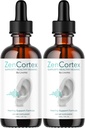 LIVORKA ZenCortex Drops, Suplemento líquido para la salud del oído, soporta el oído saludable, 2 botellas para 60 días - Pack de 2