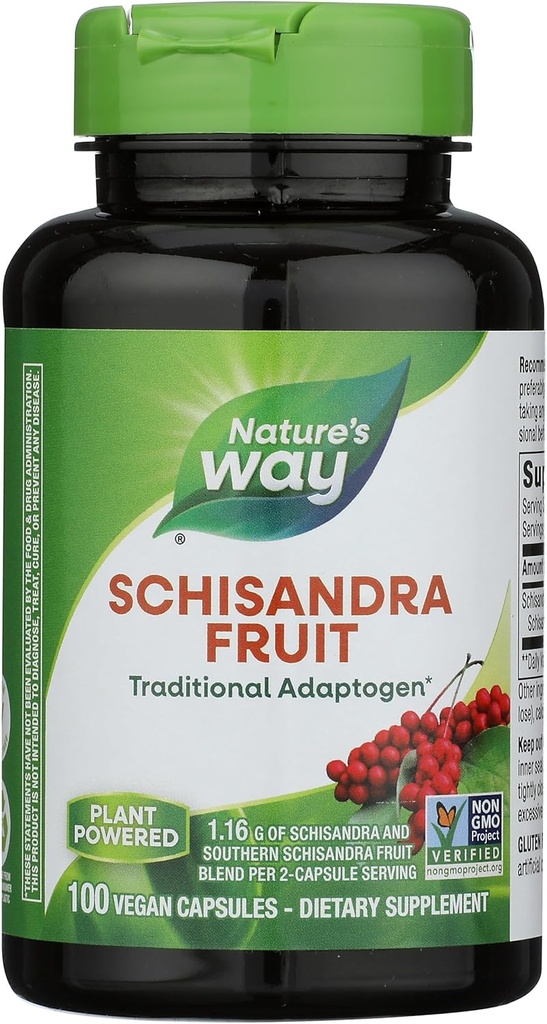 Way Nature's Way Schisandra Fruit, 1,160 Mg Por Serving, 100 Conde