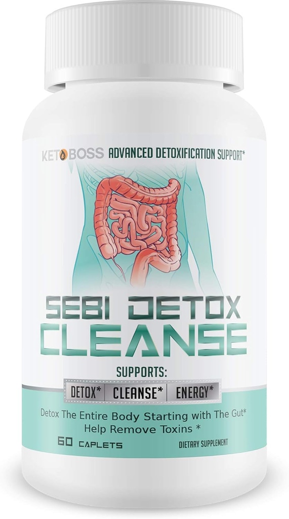 Sebi Detox Cleanse - Advanced Detoxification Support - Detox The Entire Body Empezando con The Gut - Help Remove Toxins - Inspired by dr sebi Products - Natural Detox Cleanse - Keto Detox