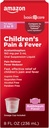 Cuidado básico Dolor infantil y fiebre Suspensión oral líquido, acetaminofeno 160 mg por 5 ml, Bubblegum Flavor, 8 fl oz