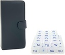 e-Pill 5 veces por día x 7 días Organizador semanal de píldoras compacto, caja de vitaminas y medicamentos - con caso de discreto