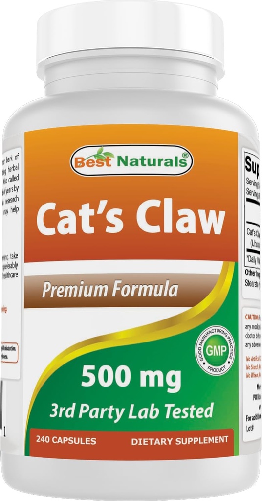 Mejores Naturales Claw Capsule, 500 mg, 240 Conde