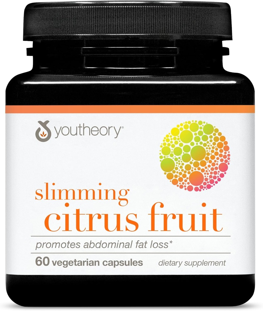 Teoría Adelgazar Citrus Fruit - Suplemento de Salud Vegan con Cromo - Apoyos Bienestar general* - Dairy, Soy &amp; Gluten Gratis - 60 cápsulas vegetarianas