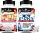 BioSchwartz Daily Multivitamin for Women 50 &amp; Over (1 Mes de Oferta) Plus Suplemento mineral de fuerza ósea con calcio y magnesio (1 Mes de Suministro)